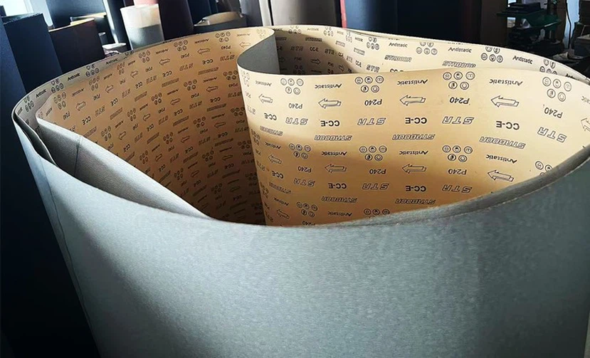 Ultra-Wide abrasive sanding paper belt coating 14750 Ultra-Wide abrasive sanding paper belt coating 14750